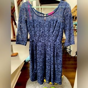 Betsey Johnson Mini Dress 3/4 Long Sleeve